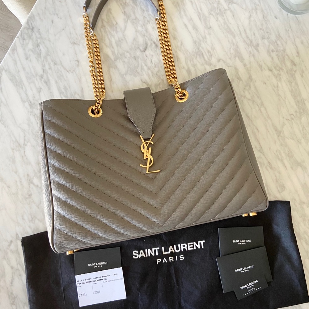 ✨SOLD✨ YSL Classic Monogram Shopper Tote